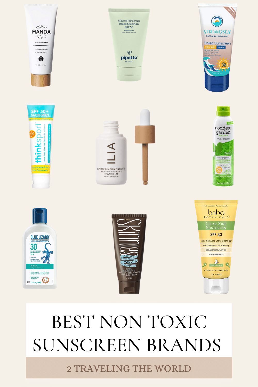 5 Best Non Toxic Sunscreen Brands in 2023 - 2 Traveling The World