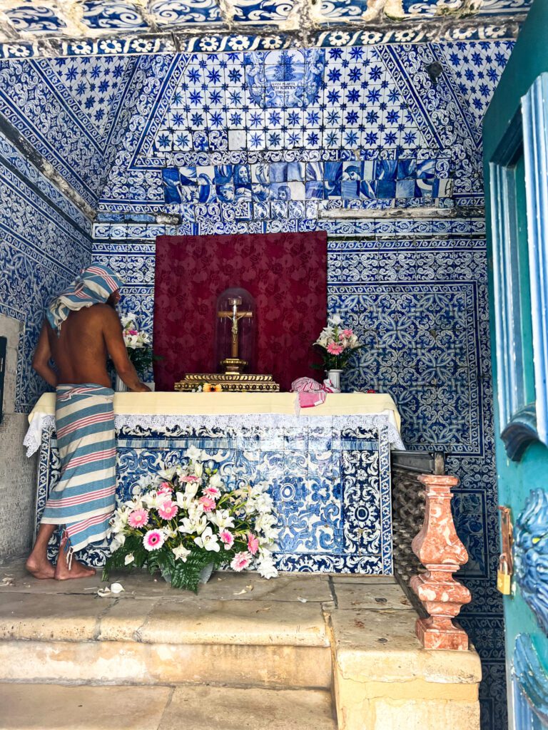 chapel of our lady of Nazare with virgin mary