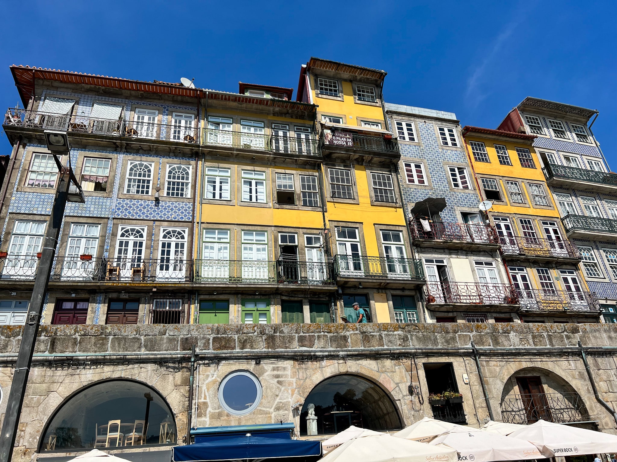colorful homes and cobblestone streets along the cais da ribeira