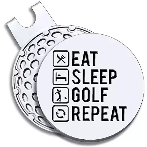 Funny Ball Marker - Eat Sleep Golf Repeat
