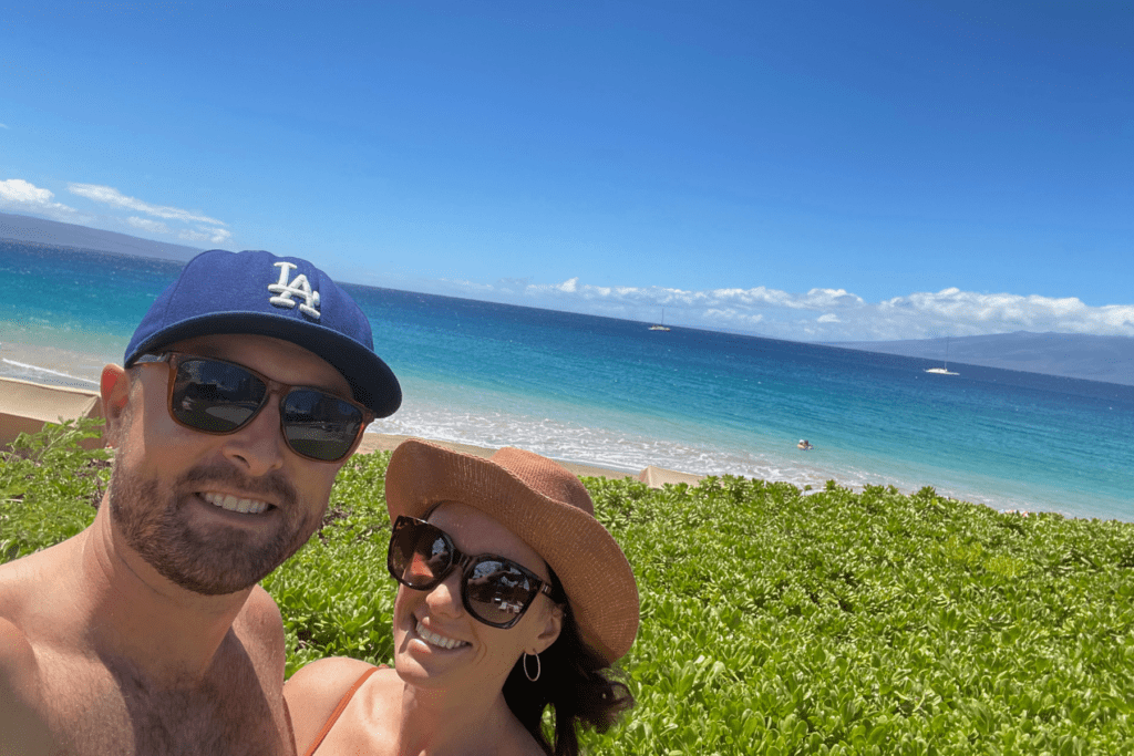 couple on a Maui Beach near Kihei