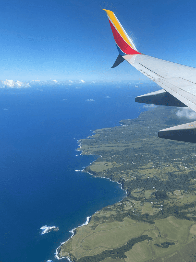 airport when you visit maui- overview fly over