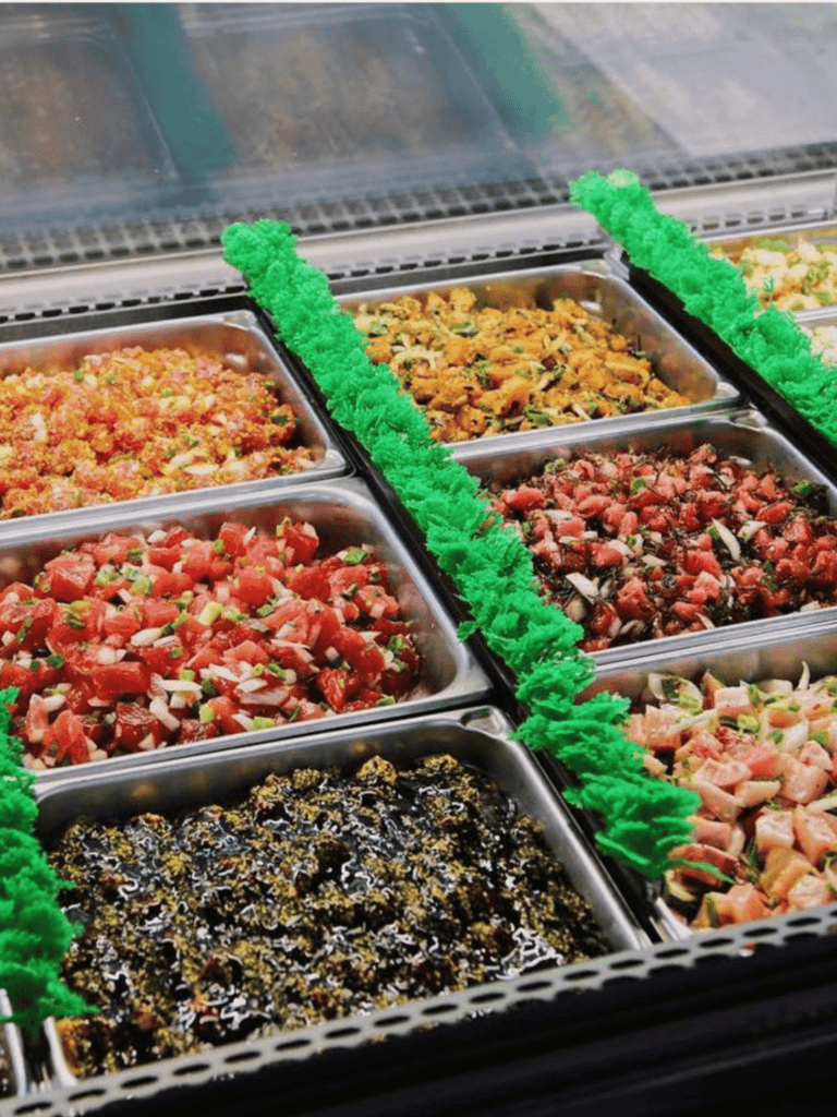 fresh seafood counter at Tamuras market in north Kihei. Photo by Tamuras