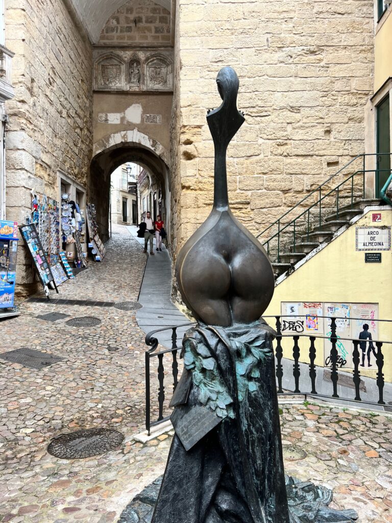 visiting Coimbra in central portugal -image of santa clara a nova
