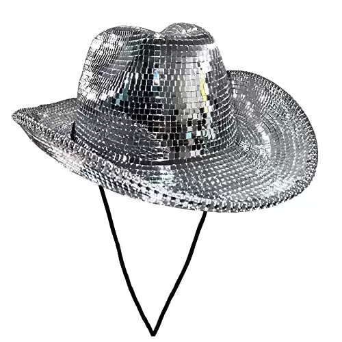 Disco Ball Cowgirl Hat