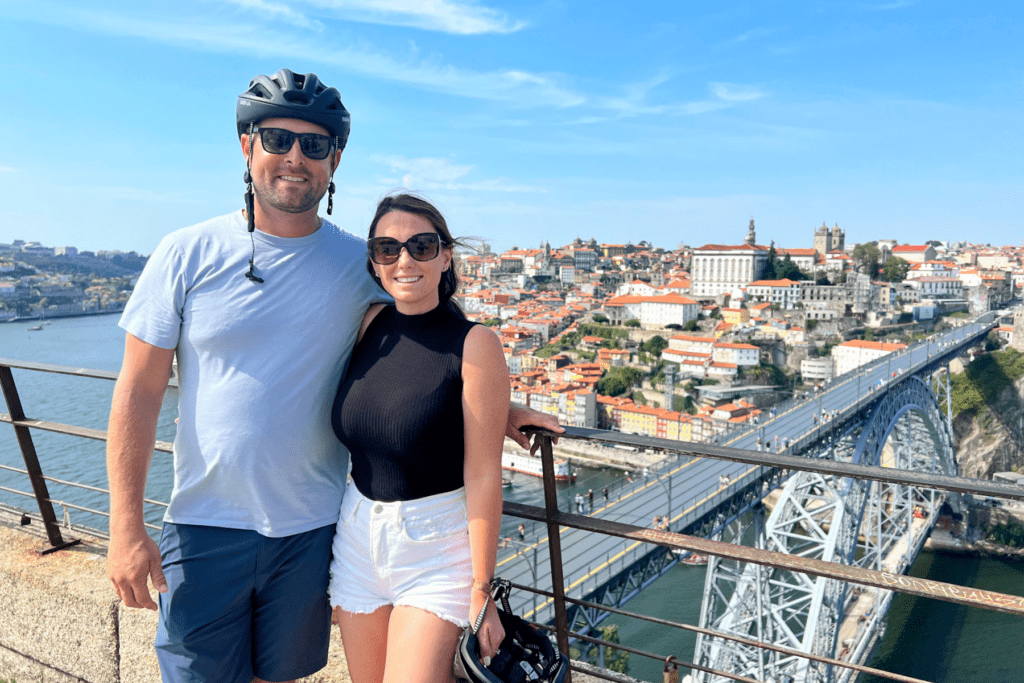 early afternoon bike ride tour in Porto Portugal