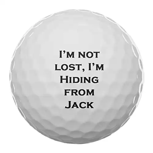I'm Not Lost, I'm Hiding From Name Personalized Golf Balls