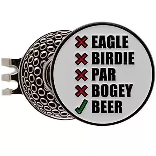 funny golf gift ball marker for real golf ball