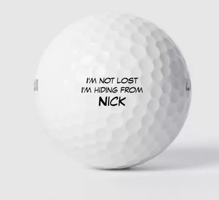 funny golf gift custom golf ball from Zazzle