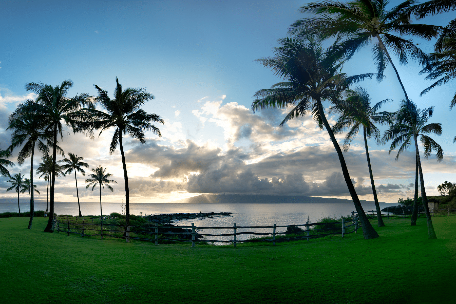 image shows wonderful beach in Kapalua Bay in west Maui