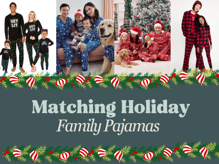 13 Super Cute Matching Christmas Pajamas For The Whole Family (& your pet!)