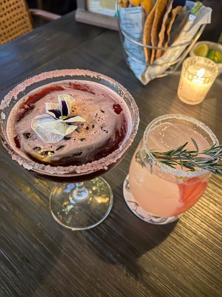 images of cocktails at Famous Mexico City cocktail bar