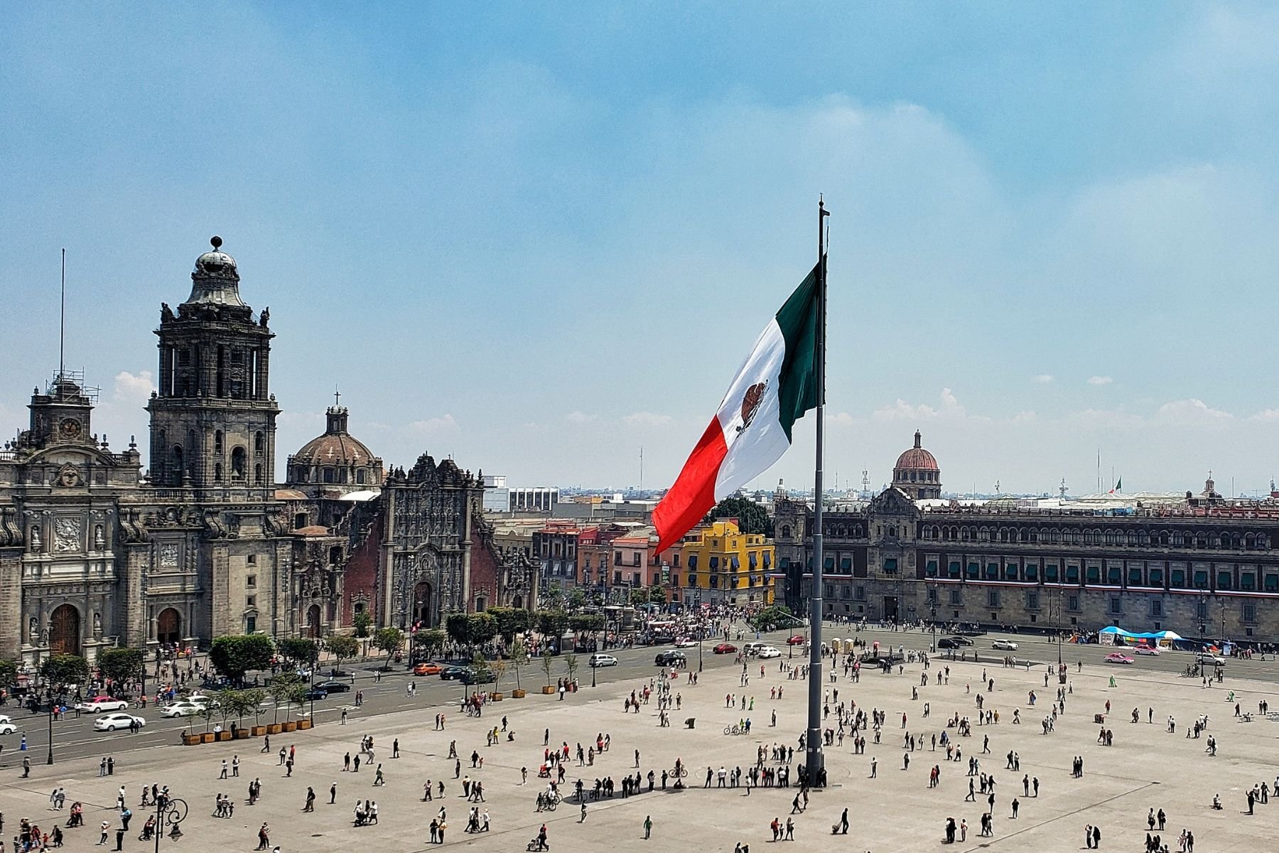 mexico city itinerary stop 6: Zolcalo is the main square in Mexico City's historic center