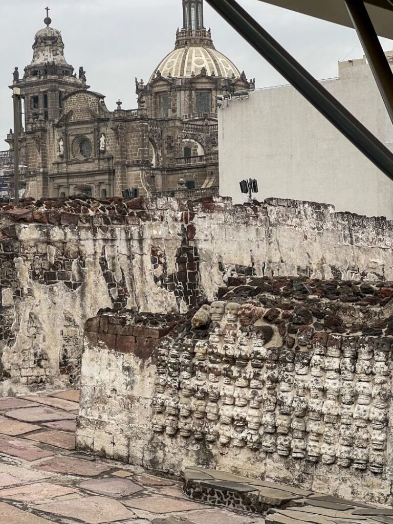 mexico city itinerary stop 8- visiting Mexico City Templo Mayor Ruins and national museum