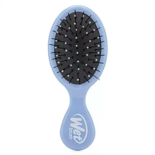 Wet Brush Detangling Brush, Mini Detangler Brush (Sky) - Wet & Dry Tangle-Free Hair Brush for Women & Men - No Tangle Soft & Flexible Bristles for Straight, Curly, & Thick Hair
