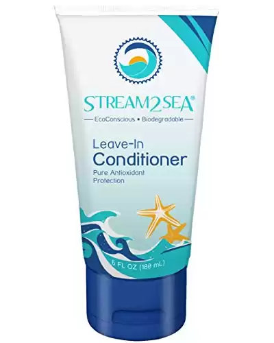 Leave-In Hair Conditioner Detangles & Replenish Hair Moisture Natural Reef Safe Formula - Sulfate and Paraben Free with UV Protection by Stream2Sea