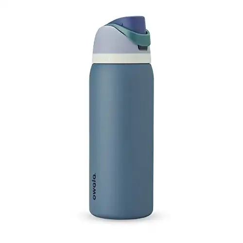 4. Owala FreeSip Insulated Stainless Steel Water Bottle with Straw, BPA-Free Sports Water Bottle, Great for Travel, 40 Oz, Denim