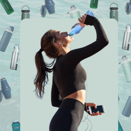 best water bottles for hiking including stainless steel insulated water bottles, plastic water bottles, and reusable water bottles that can be used for hot and cold beverages.