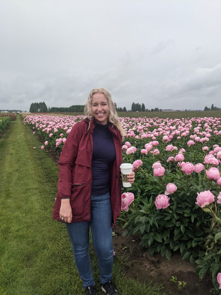 Prettiest flower fields to see Peonies in peak season near Salem, Oregon, in the beautiful Willamette Valley