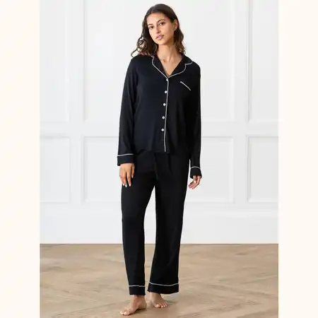 Long Sleeve Bamboo Pajama Set Cozy Earth