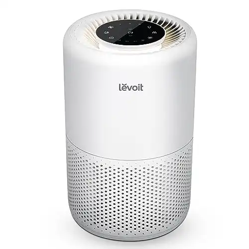 LEVOIT Air Purifier for Home Bedroom, Smart WiFi Alexa Control, Covers up to 916 Sq.Foot, 3 in 1 Filter for Allergies, Pollutants, Smoke, Dust, 24dB Quiet for Bedroom, Core 200S-P, White