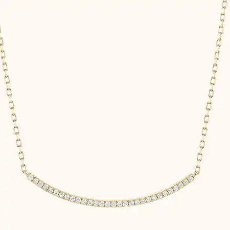 Diamond Taner Bar Necklace