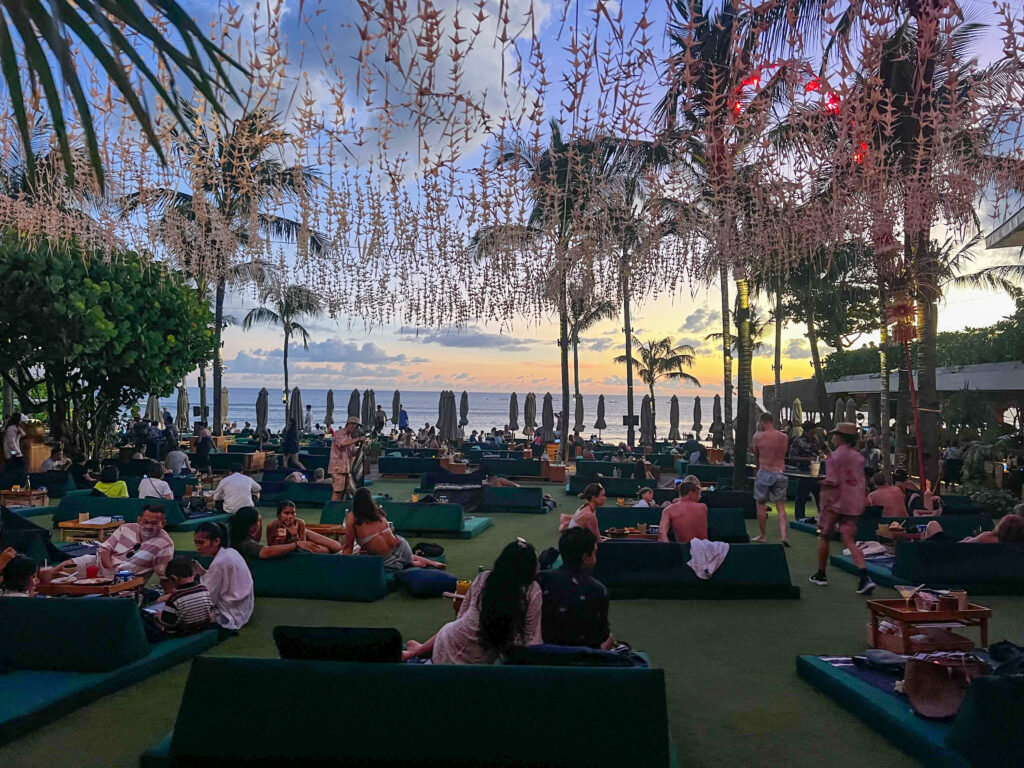 Popular Beach Club Bar with infinity pool