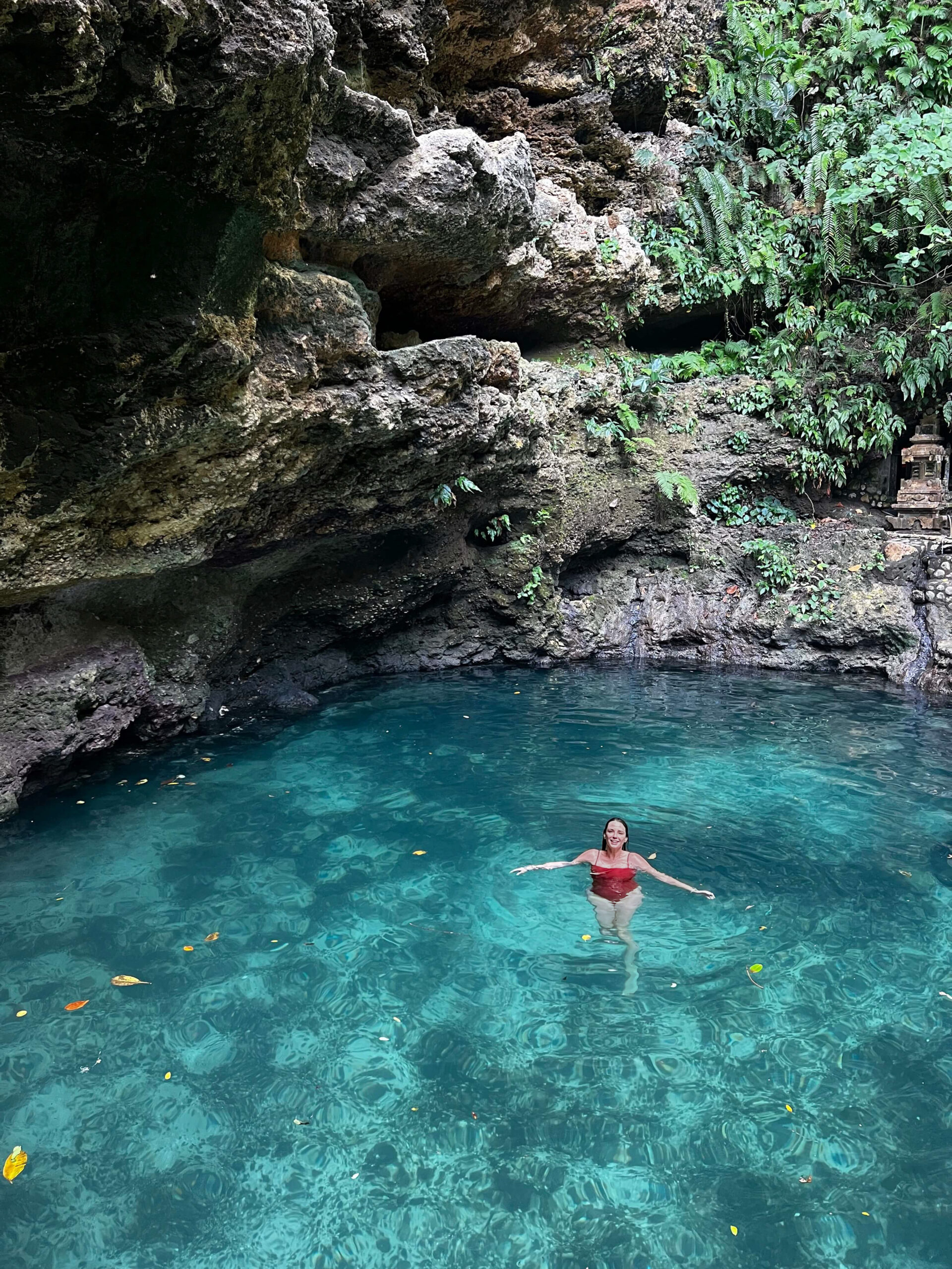 Tembeling Beach - hidden gem on Bali - natural watering hole with a secret beach