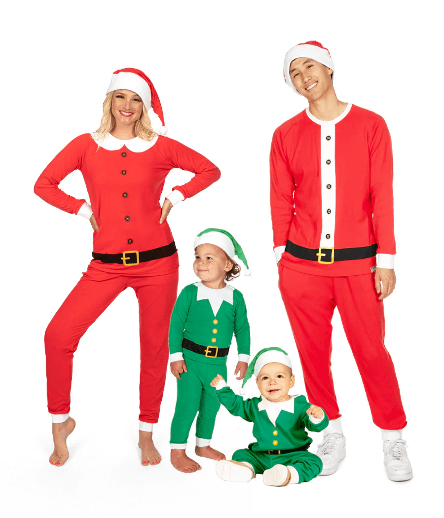 13. Matching Santa's Workshop Family Pajamas