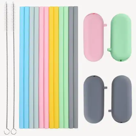 3. Sunseeke Silicone Straws