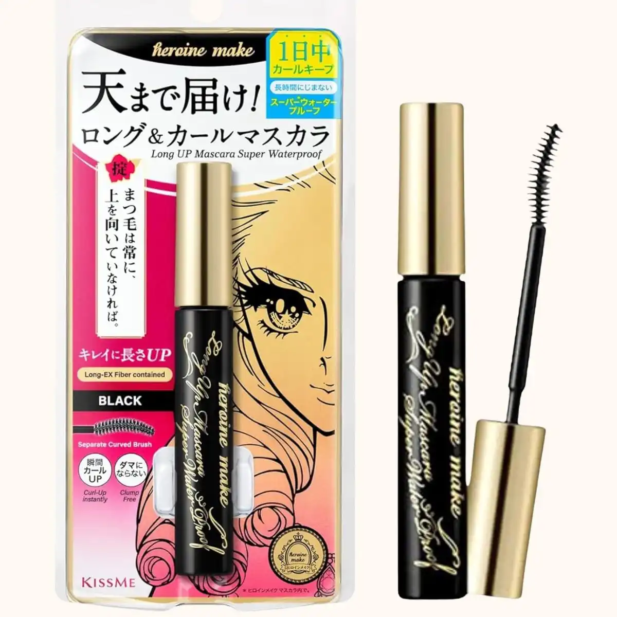 Kiss Me Heroine Make Long & Curl Super Waterproof Mascara