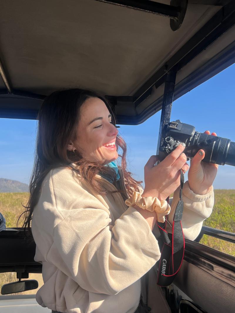 michael and jordyn from 2travelingtheworld smiling with their safari trip driver Haibibo on a safari adventure with Spirit of Kenya in East Africa